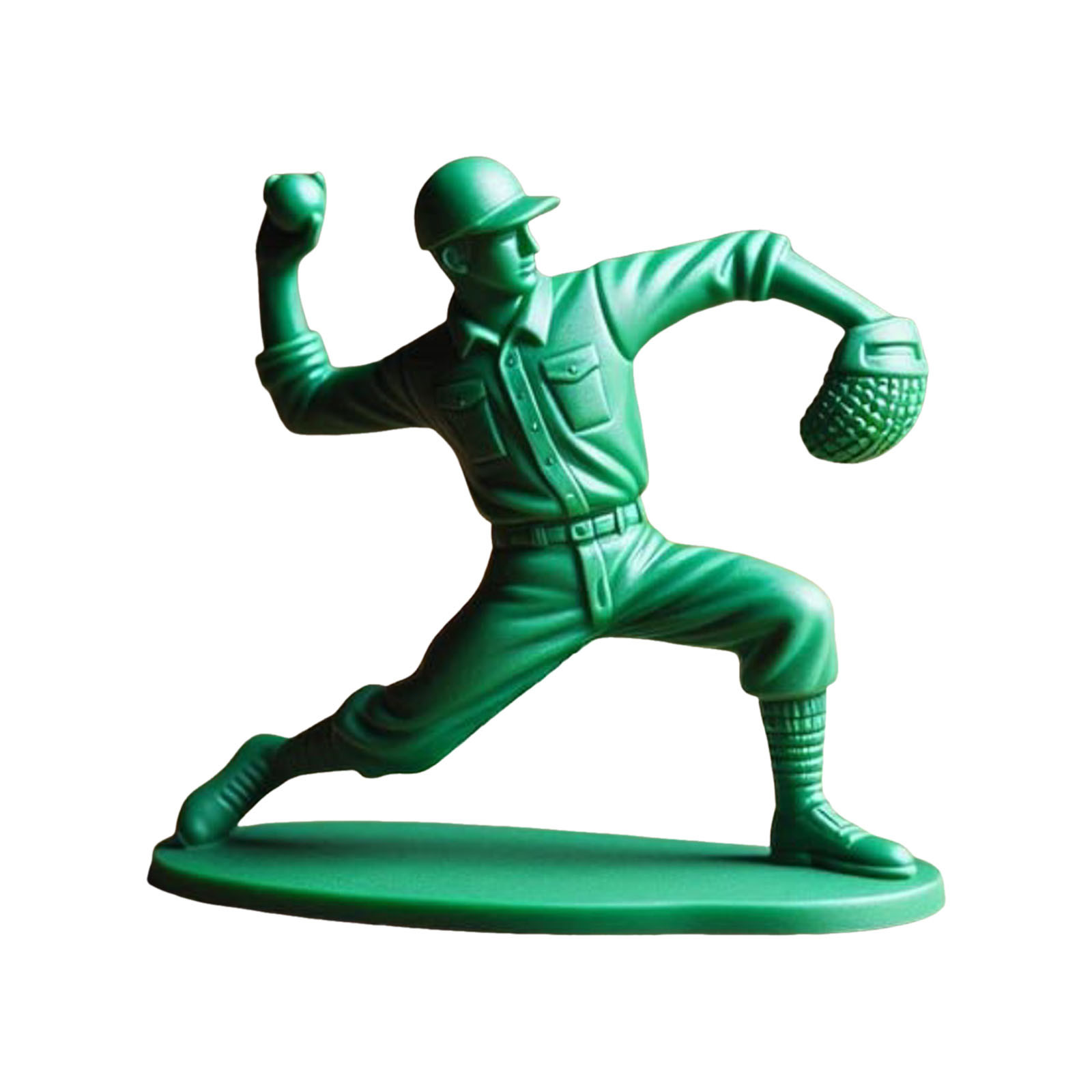thumbnail image 2 of Set de Juguete Soldado de Béisbol Verde - Mini Estatua, Material Duradero, para Escritorio del Hogar/Decoración de Fiestas/Juego de Niños, 2 of 2